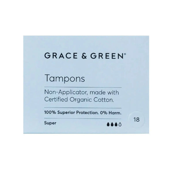 Organic Cotton Non-Applicator Tampons - Regular Absorbency